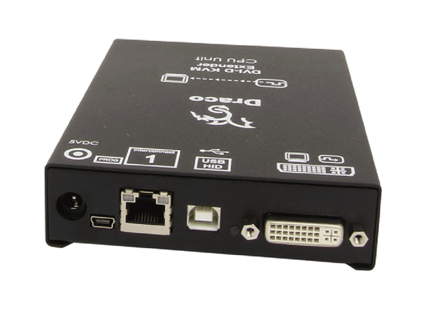 IHSE Draco Compact Tx DVI USB-HID 1xTP DVI-Comp 2xUSB Max 140 m 